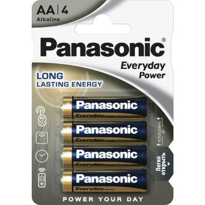 Батарейки PANASONIC LR06 Everyday Power (LR6E / 4BPR) 4 шт Батарейки PANASONIC LR06 Everyday Power (LR6E / 4BPR) 4 шт