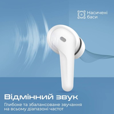 Гарнітура PROMATE freepods-3.white Гарнітура PROMATE freepods-3.white