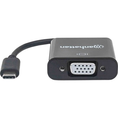 Перехідник Manhattan USB Type-C - VGA 0.08 м Black (151771)