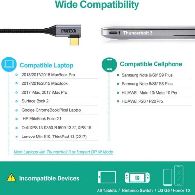 Кабель CHOETECH USB Type-C - HDMI 1.8 м (XCH-1803) Кабель CHOETECH USB Type-C - HDMI 1.8 м (XCH-1803)