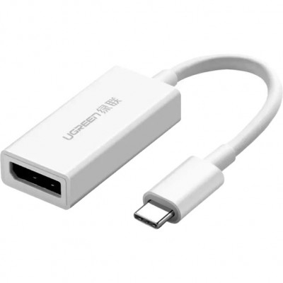 Перехідник UGREEN USB Type-C - Display-Port MM130 White 0.15 м (40372) Перехідник UGREEN USB Type-C - Display-Port MM130 White 0.15 м (40372)