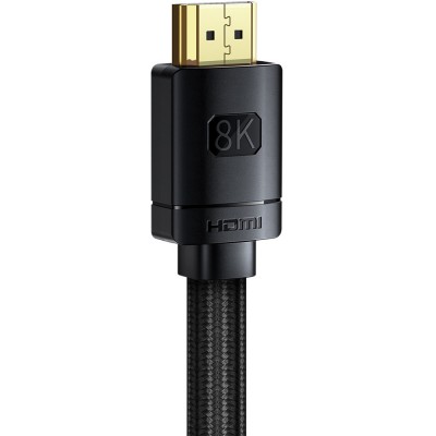 Кабель BASEUS HDMI M-M, 2m, V2.1 8K, HD Series Black (CAKGQ-K01) Кабель BASEUS HDMI M-M, 2m, V2.1 8K, HD Series Black (CAKGQ-K01)