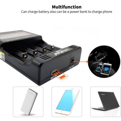 Зарядний пристрій LIITOKALA 4 Slots LCD-дисплей (Lii-500S) Зарядний пристрій LIITOKALA 4 Slots LCD-дисплей (Lii-500S)