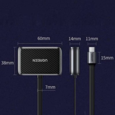 Перехідник UGREEN USB 2.0 - HDMI+VGA CM303 Black (70549) Перехідник UGREEN USB 2.0 - HDMI+VGA CM303 Black (70549)