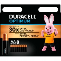 Батарейки DURACELL LR06 KPD 08*10 Optimum лужні (5014726/5015601) 1x8 шт Батарейки DURACELL LR06 KPD 08*10 Optimum лужні (5014726/5015601) 1x8 шт
