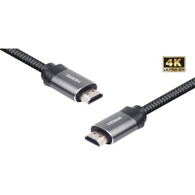 Кабель REAL EL HDMI 2.0 M-M 1 м Grey (EL123500045)
