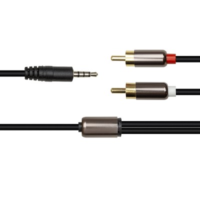 Кабель POWERPLANT 3.5 мм Stereo Plug - 2xRCA 1 м (CA912834) Кабель POWERPLANT 3.5 мм Stereo Plug - 2xRCA 1 м (CA912834)
