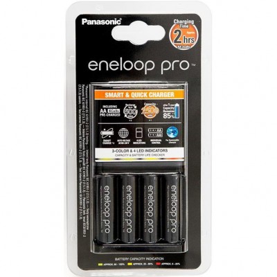 Зарядний пристрій ENELOOP Panasonic Smart-Quick Charge + 4хАА 2500 mAh (K-KJ55HCD40E) Зарядний пристрій ENELOOP Panasonic Smart-Quick Charge + 4хАА 2500 mAh (K-KJ55HCD40E)