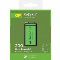 Акумулятор GP Крона ReCyko+ 200mAh 1 шт (20R8HN-GB1 / 20R8HBE-U1 / 4891199074509) Акумулятор GP Крона ReCyko+ 200mAh 1 шт (20R8HN-GB1 / 20R8HBE-U1 / 4891199074509)