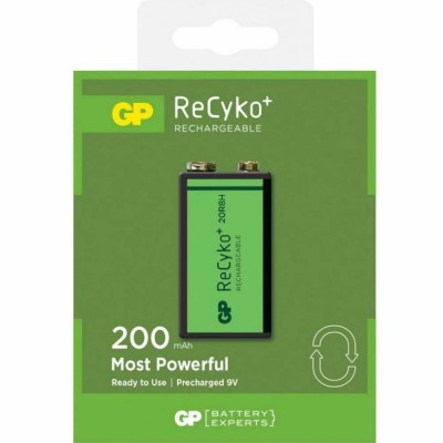 Акумулятор GP Крона ReCyko+ 200mAh 1 шт (20R8HN-GB1 / 20R8HBE-U1 / 4891199074509)