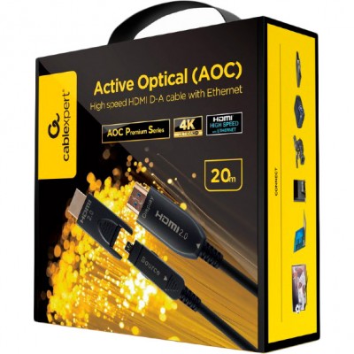 Кабель CABLEXPERT (AOC) HDMI V.2.0 4К 60Гц 20 м Black (CCBP-HDMID-AOC-20M) Кабель CABLEXPERT (AOC) HDMI V.2.0 4К 60Гц 20 м Black (CCBP-HDMID-AOC-20M)