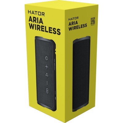 Портативна акустика HATOR Aria Wireless Phantom Black (HTA-201) Портативна акустика HATOR Aria Wireless Phantom Black (HTA-201)