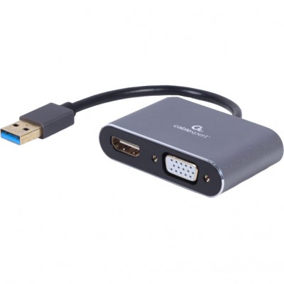 Перехідник CABLEXPERT USB-A - HDMI/VGA (A-USB3-HDMIVGA-01) Перехідник CABLEXPERT USB-A - HDMI/VGA (A-USB3-HDMIVGA-01)
