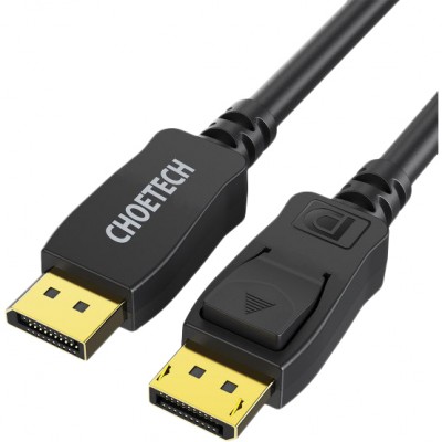 Кабель CHOETECH DisplayPort V1.4 2 м (XDD01-BK) Кабель CHOETECH DisplayPort V1.4 2 м (XDD01-BK)