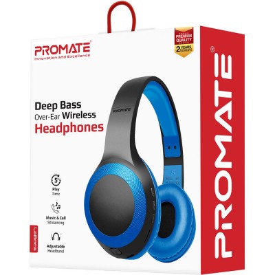 Гарнітура Promate LaBoca Bluetooth 5.0 Blue (laboca.blue) Гарнітура Promate LaBoca Bluetooth 5.0 Blue (laboca.blue)