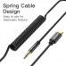 Кабель VENTION Type-C - 3.5 mm Male Spring Audio Cable 1 м Black Metal Type (BGABF)
