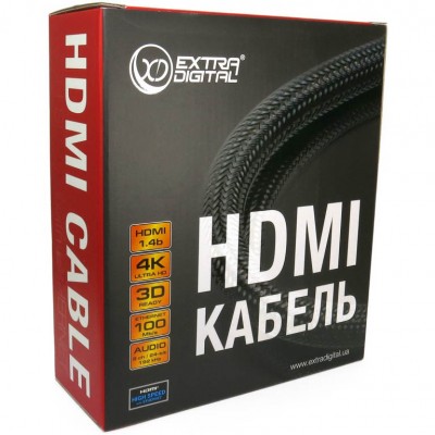 Кабель EXTRADIGITAL HDMI - HDMI 10m Red-Black (KBH1613) Кабель EXTRADIGITAL HDMI - HDMI 10m Red-Black (KBH1613)