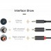 Кабель UGREEN AV102 mini-jack 3.5 мм - 2RCA 5 м Gray (10513)