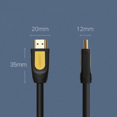 Кабель UGREEN HD101 HDMI M-M 5 м Black+Yellow (10167)