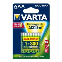 Акумулятор VARTA AAA 1000 READY TO USE 4шт.в упаковці (5703301404) Акумулятор VARTA AAA 1000 READY TO USE 4шт.в упаковці (5703301404)