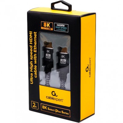 Кабель CABLEXPERT HDMI-HDMI V.2.1 2 м Black (CCB-HDMI8K-2M) Кабель CABLEXPERT HDMI-HDMI V.2.1 2 м Black (CCB-HDMI8K-2M)