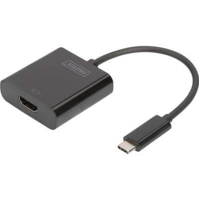 Перехідник DIGITUS USB-C – HDMA UHD 4K M/F 0.15 м (DA-70852) Перехідник DIGITUS USB-C – HDMA UHD 4K M/F 0.15 м (DA-70852)