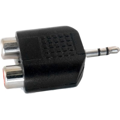 Перехідник ExtraDigital DC 3.5 мм - 2 RCA (KBD1815) Перехідник ExtraDigital DC 3.5 мм - 2 RCA (KBD1815)