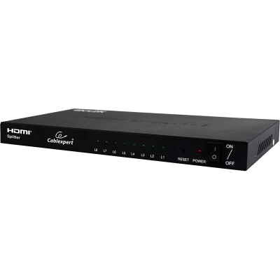 Розгалужувач CABLEXPERT HDMI - 8 x HDMI Black (DSP-8PH4-03) Розгалужувач CABLEXPERT HDMI - 8 x HDMI Black (DSP-8PH4-03)