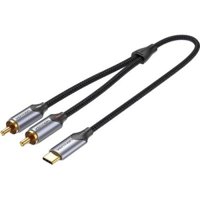 Перехідник VENTION USB Type-C - RCA 2 м Silver (BGUHH) Перехідник VENTION USB Type-C - RCA 2 м Silver (BGUHH)