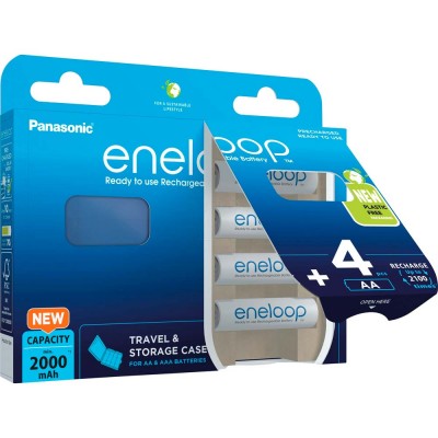 Акумулятор Panasonic Eneloop NI-MH+case AA 2000 mAh 4 шт (BK-3MCDEC4BE) Акумулятор Panasonic Eneloop NI-MH+case AA 2000 mAh 4 шт (BK-3MCDEC4BE)