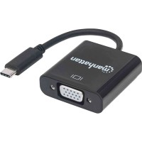 Перехідник Manhattan USB Type-C - VGA 0.08 м Black (151771)