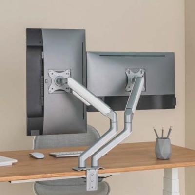 Настільне кріплення для двох моніторів HiSmart 17-32" (HS082451) Настільне кріплення для двох моніторів HiSmart 17-32" (HS082451)