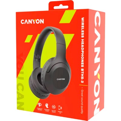 Гарнітура CANYON BTHS-3 Dark Grey (CNS-CBTHS3DG) Гарнітура CANYON BTHS-3 Dark Grey (CNS-CBTHS3DG)