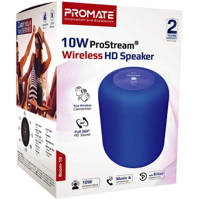 Портативна акустика PROMATE Boom-10 Blue (boom-10.blue) Портативна акустика PROMATE Boom-10 Blue (boom-10.blue)