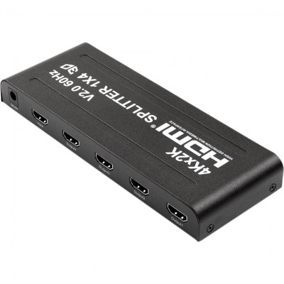Спліттер POWERPLANT HDMI - 4 х HDMI V2.0 4K/60hz HDSP4-V2.0 Black (CA912483) Спліттер POWERPLANT HDMI - 4 х HDMI V2.0 4K/60hz HDSP4-V2.0 Black (CA912483)