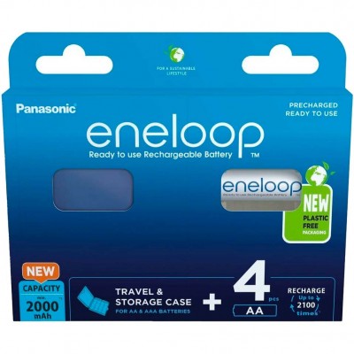 Акумулятор Panasonic Eneloop NI-MH+case AA 2000 mAh 4 шт (BK-3MCDEC4BE) Акумулятор Panasonic Eneloop NI-MH+case AA 2000 mAh 4 шт (BK-3MCDEC4BE)