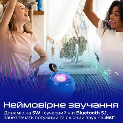 Портативна акустика PROMATE Juggler Blue (juggler.blue) Портативна акустика PROMATE Juggler Blue (juggler.blue)