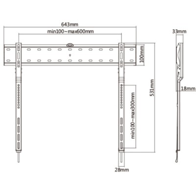 Тримач HISMART для інтерактивного дисплею 43"-80" (HS081256) Тримач HISMART для інтерактивного дисплею 43"-80" (HS081256)