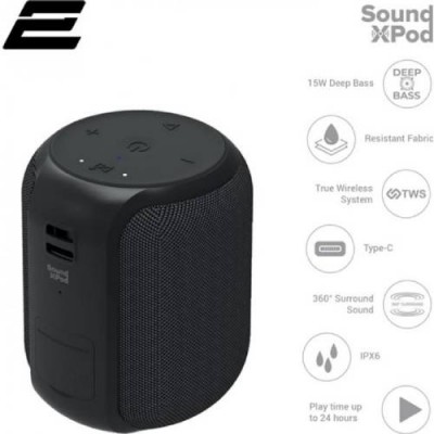 Портативна акустика 2E SoundXPod TWS Black (2E-BSSXPWBK) Портативна акустика 2E SoundXPod TWS Black (2E-BSSXPWBK)