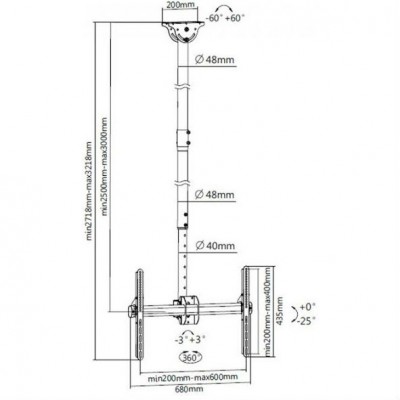 Кронштейн ITECHMOUNT Celb-54XL Кронштейн ITECHMOUNT Celb-54XL