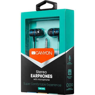 Гарнітура CANYON CNE-CEP3G Green Гарнітура CANYON CNE-CEP3G Green
