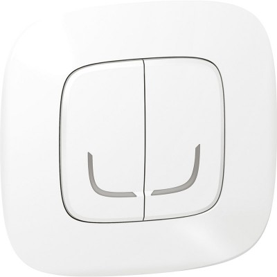 LEGRAND NETATMO Розумний безпроводовий вимикач 2-клавішній. Білий (752587)