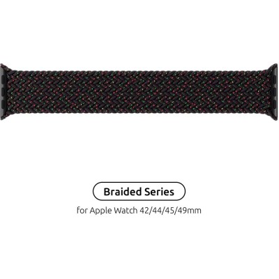 Ремінець ArmorStandart Braided Solo Loop для Apple Watch 42/44/45/49 мм Size 8 (160 мм) Black Unity (ARM64908) Ремінець ArmorStandart Braided Solo Loop для Apple Watch 42/44/45/49 мм Size 8 (160 мм) Black Unity (ARM64908)