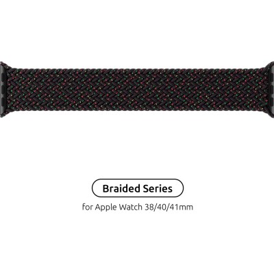Ремінець ARMORSTANDART Braided Solo Loop Apple Watch 38/40/41mm Black Unity Size 4 132mm (ARM64895) Ремінець ARMORSTANDART Braided Solo Loop Apple Watch 38/40/41mm Black Unity Size 4 132mm (ARM64895)