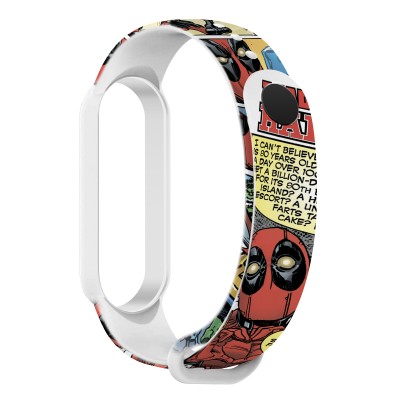 Ремінець ARMORSTANDART DP Comix для Xiaomi Mi Band 6/5 White (ARM59252)