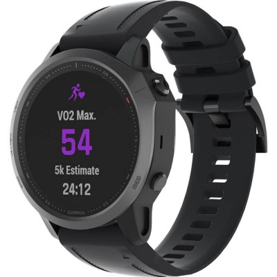 Ремінець ARMORSTANDART для Garmin Fenix 5s/6s Silicone 20mm Black (ARM60799)