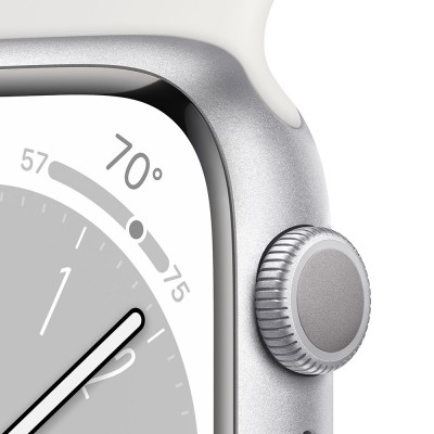 Смарт-годинник APPLE Watch Series 8 GPS 41 Silver Alum White Sp/B (MP6K3UL/A) Смарт-годинник APPLE Watch Series 8 GPS 41 Silver Alum White Sp/B (MP6K3UL/A)