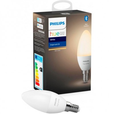 Розумна лампа Philips Hue E14 5.5 W (40Вт) 2700K White Bluetooth діміруемая (929002039903)