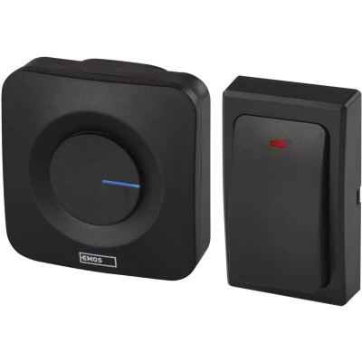 Дверний дзвінок EMOS бездротовий P5729B Black Дверний дзвінок EMOS бездротовий P5729B Black