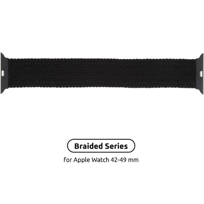 Ремінець ArmorStandart Braided Solo Loop для Apple Watch 42/44/45/49mm Charcoal Size 8 (160 mm) (ARM58073) Ремінець ArmorStandart Braided Solo Loop для Apple Watch 42/44/45/49mm Charcoal Size 8 (160 mm) (ARM58073)
